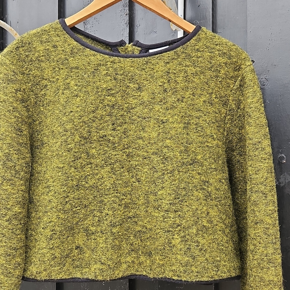 Son de Flor Cropped Wool Sweater